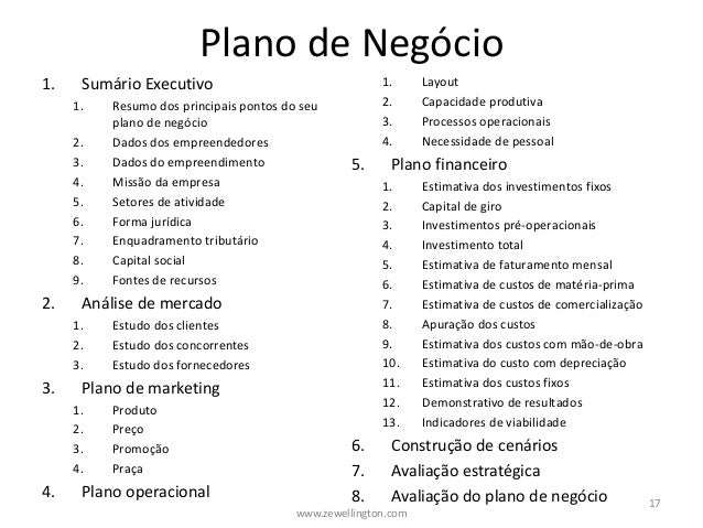 plano de negócio pronto