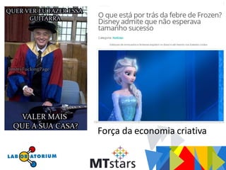 Força da economia criativa
 
