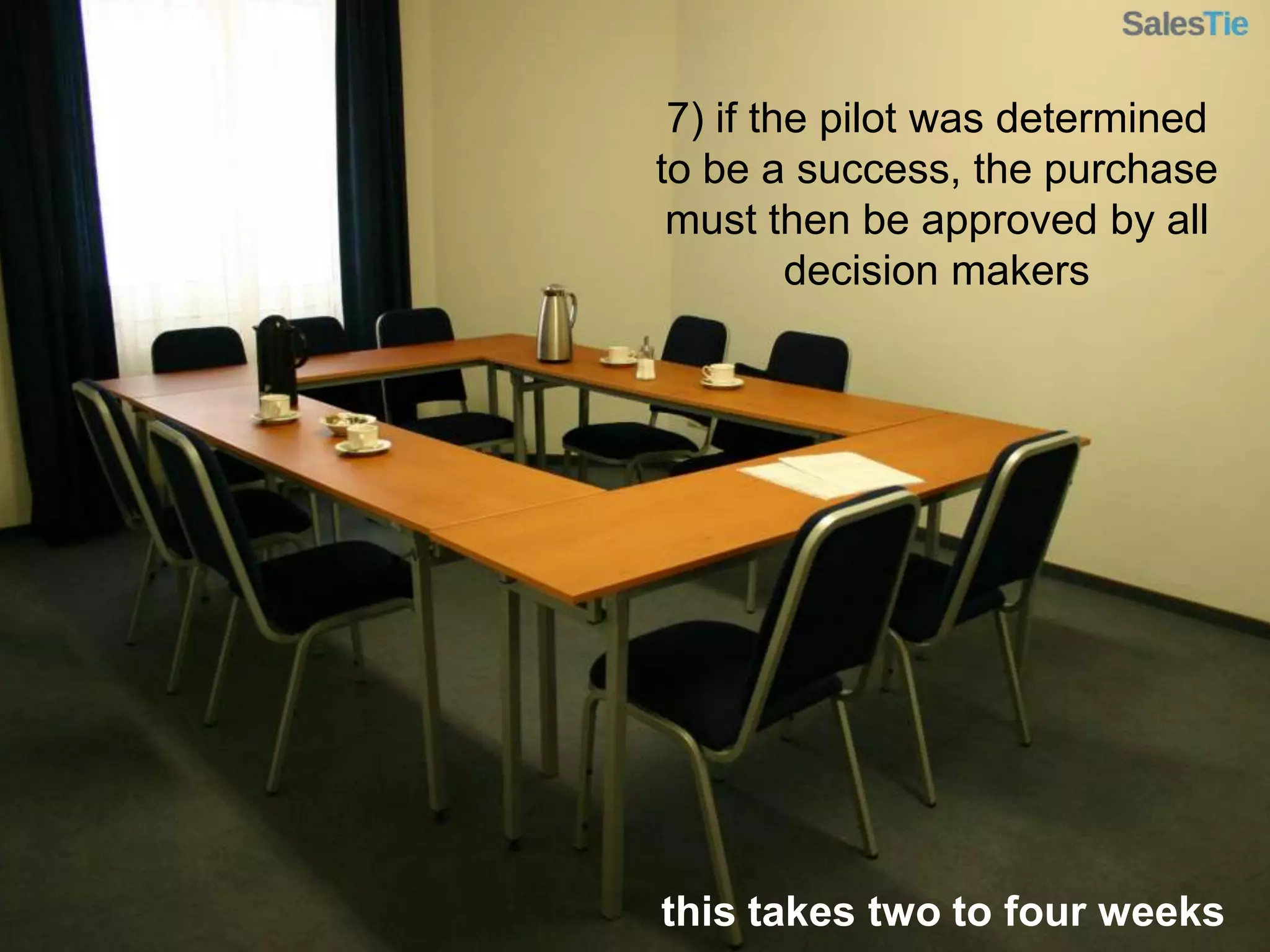 4) if the proposal is accepted, implementation begins**this requires the customer’s time too for IT assistance & user trainingthis takes two to four weeks