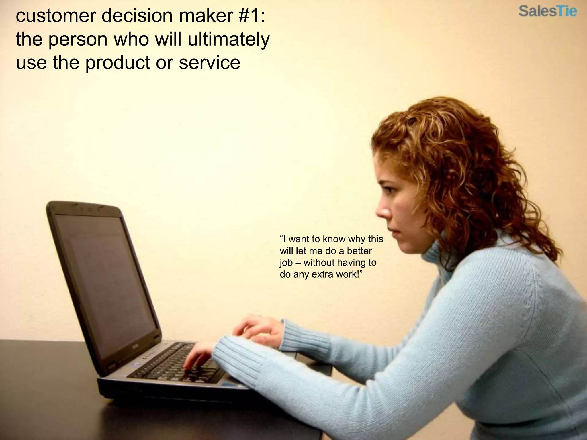 startups are unknown, so the customer worries about this more than price or features** that means you need to address this with customer testimonials & case studies before the sale – these take time to acquire & develop