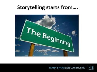 Storytelling starts from….
 