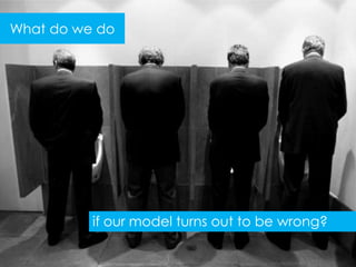 What do we do




          if our model turns out to be wrong?
 