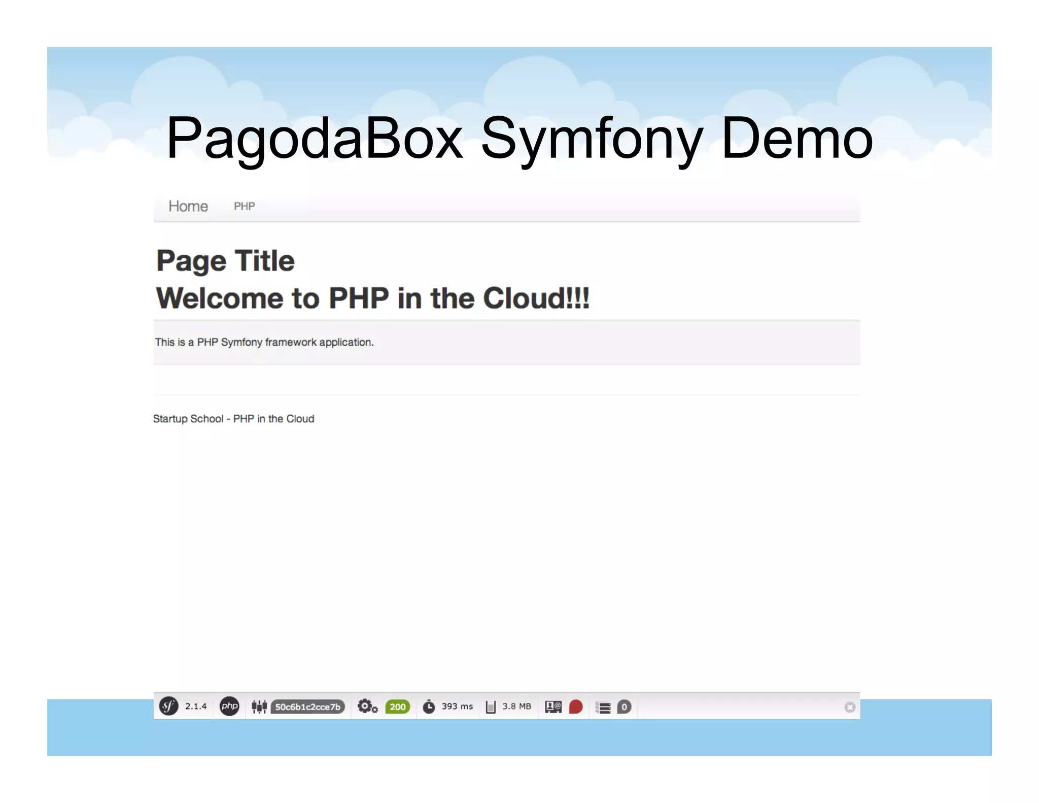 PagodaBox Symfony Demo
 