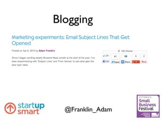 Blogging
@Franklin_Adam
 