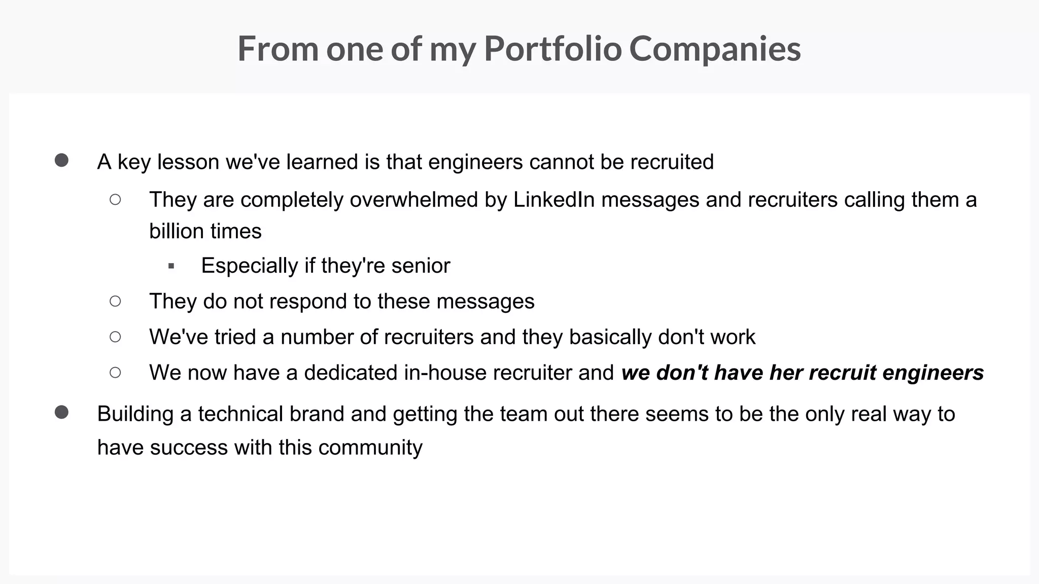Promoting your talent brand will boost your recruiting efforts
bit.ly/hubspot-culture
1.8 million views to date
#hiringforgrowth
 