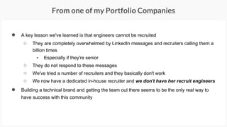 Promoting your talent brand will boost your recruiting efforts
bit.ly/hubspot-culture
1.8 million views to date
#hiringforgrowth
 