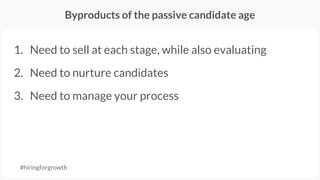 Know what you’re looking for in your hire
Example: key competencies expected for a Matrix Partners associate
#hiringforgrowth
 