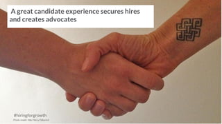 Middle of funnel:
Who’s selling whom?
#hiringforgrowth
 