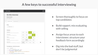 A great candidate experience secures hires
and creates advocates
#hiringforgrowth
Photo credit: http://bit.ly/1j6qmh3
 