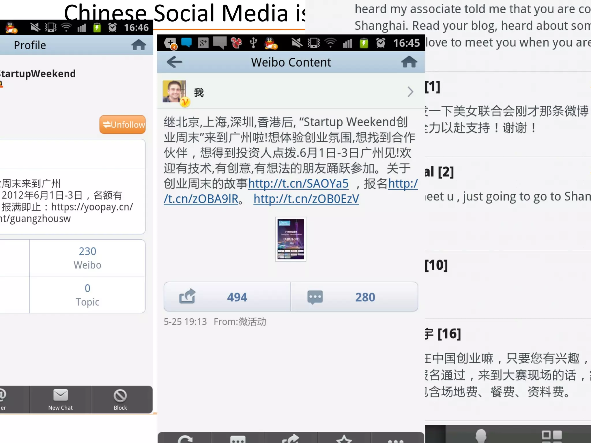 Chinese Social Media is the platform.
 