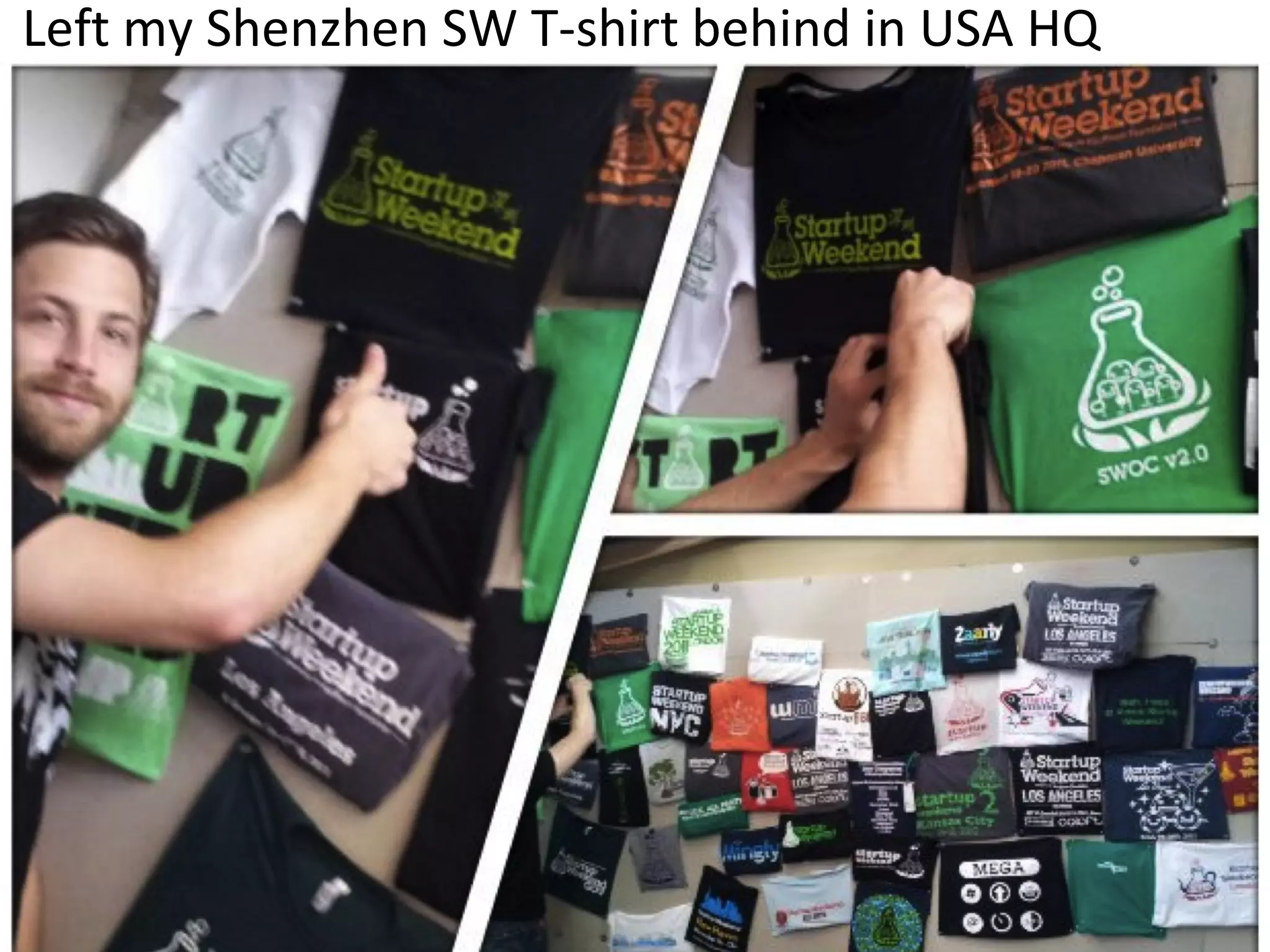 Left my Shenzhen SW T-shirt behind in USA HQ
 