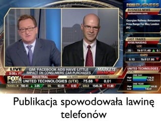 Publikacja spowodowała lawinę
telefonów

 
