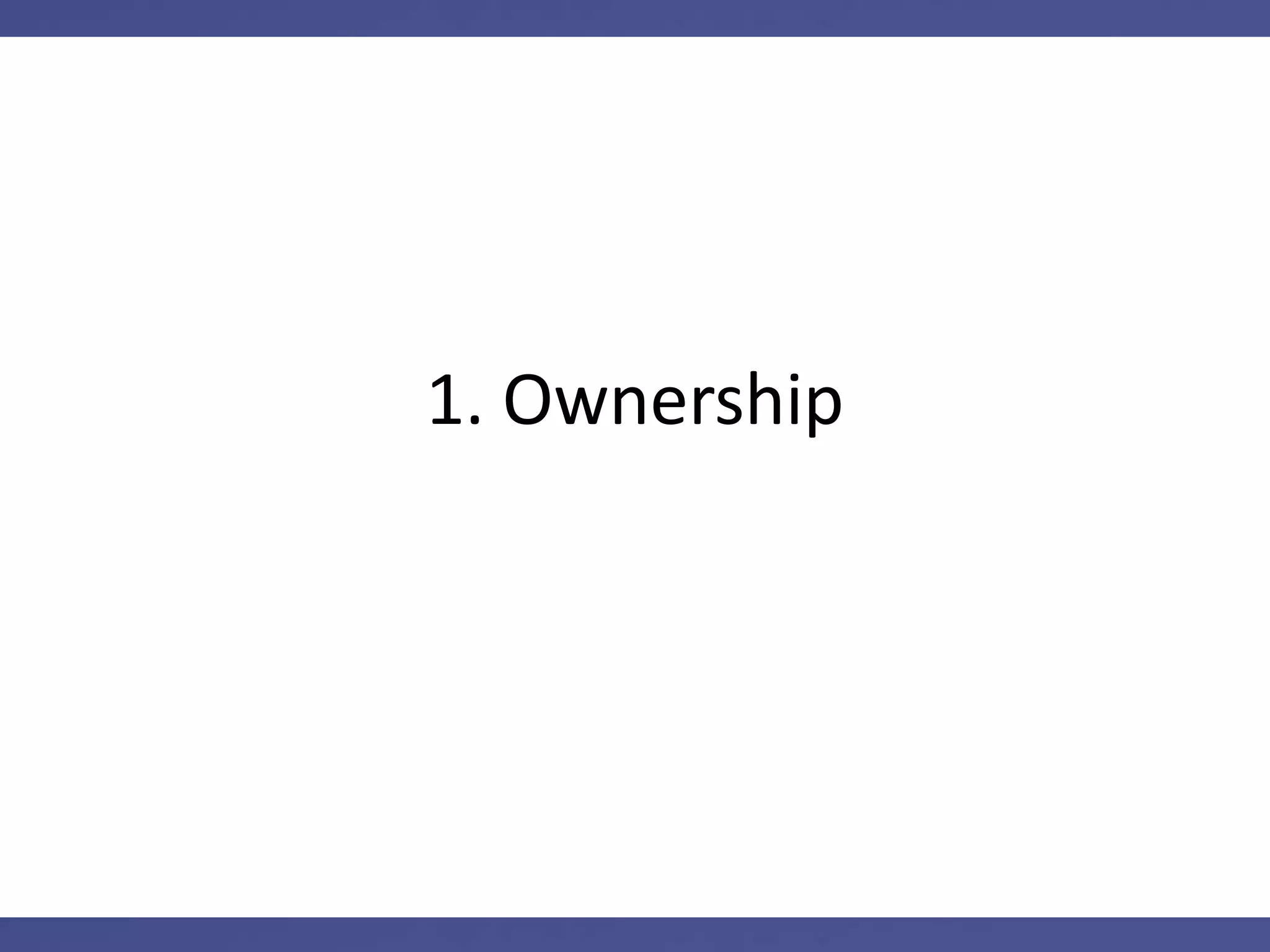 1. Ownership
2. Risk/Reward
3. Tax Benefits
 