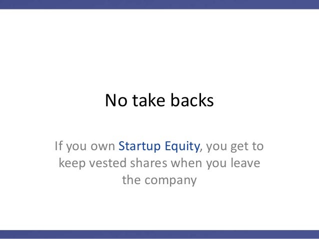 Vested stock options leaving company