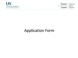 Application Form
 