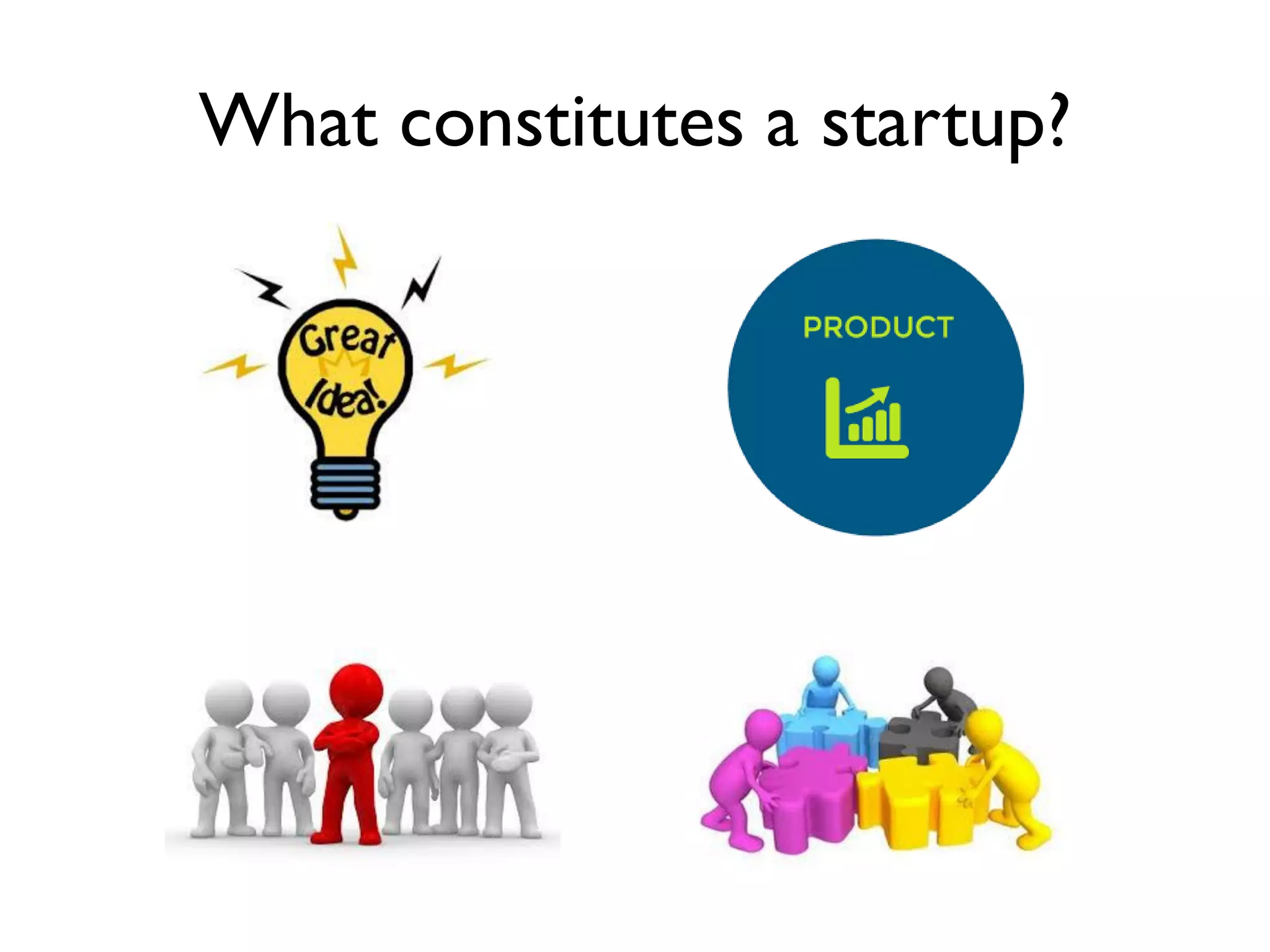 What constitutes a startup?
 