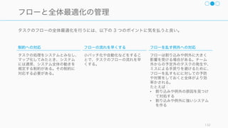 複雑かつ創造的なタスクに取り組むチームでは、メンバー全員がリーダーシップを持たなくてはなら
ない。
132
全員がリーダーのように行動する時代に
マネジメントなしのリーダーシップ
実際に Node.js の中心メンバーがいる Joyent では、
マネジメントのないリーダーシップを実践している。
自律的でフラットな組織では全員がリーダー
フラットな組織では Commands & Control が効きづ
らくなり、意思決定者がボトルネックになりがちなた
め権限移譲を行って、全員がリーダーの役目の一部を
負うことになる。ここでのリーダーは「自分の主張を
押し通そう」とする人ではなく、「チームの使命を達
成するために必要なことをやる人」（伊賀, 採用基
準 ）である。
全員がリーダーだと混乱が起こる危険性もあるかもし
れないが、全員がリーダーだと思ってる組織の方が自
律的に動けて複雑なタスクをこなすのには有利である。
 