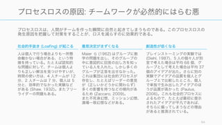 良いチームとは
64
 