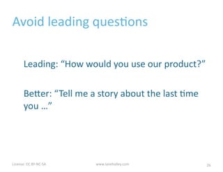 License:	
  CC	
  BY-­‐NC-­‐SA	
  	
  
#5	
  Share	
  what	
  you	
  learn
26Photo:	
  @thinknow	
  |	
  LUXr www.lanehalley.com
 