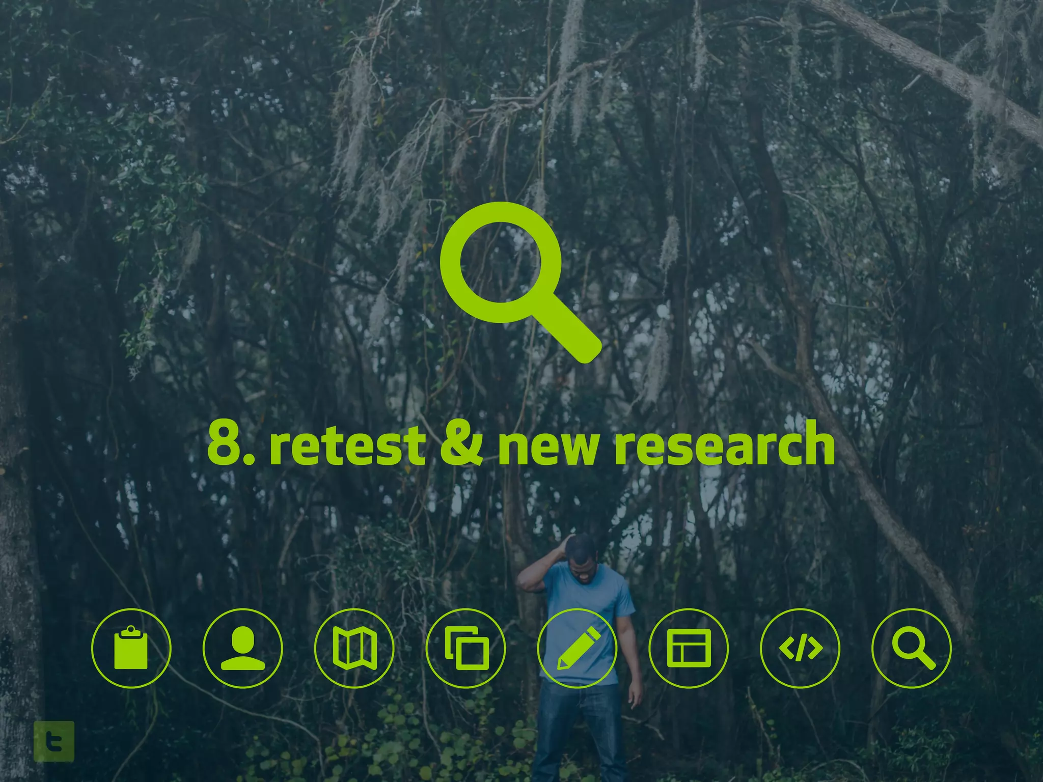 8. retest & new research
🔎
👤 ✎ 🔎📋
 