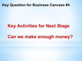 Plan describes “knowns”