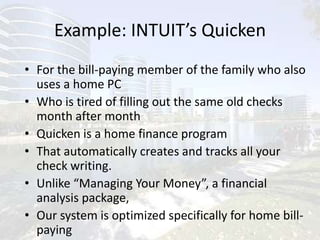 Elliot Loh’s TemplateWe solve [problem] by providing [advantage], to help [target] accomplish[target’s goal].We make money by charging [customers] to get [benefit].