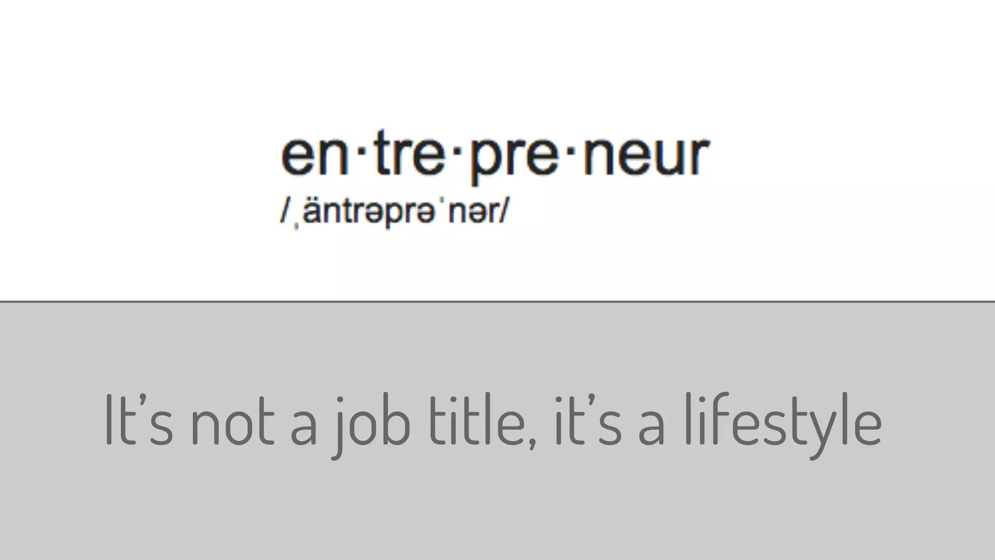 It’s not a job title, it’s a lifestyle
https://www.youtube.com/watch?v=I2FNuKyyoGw
 