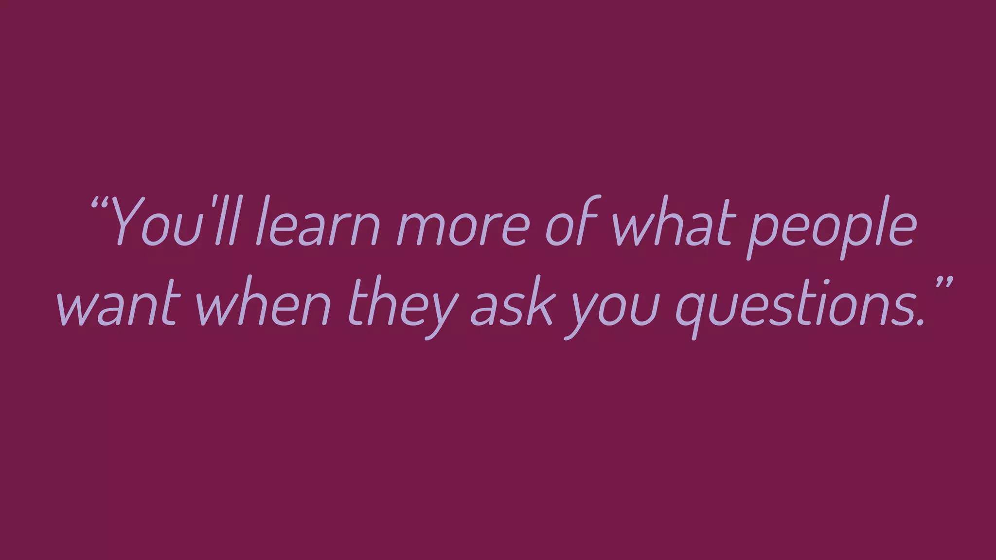 Embrace compound growth
 