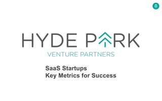 SaaS Startups
Key Metrics for Success
 