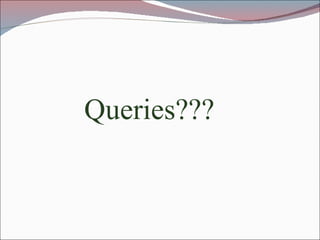 Queries??? 