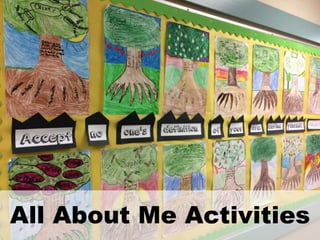 All About Me Activities
 