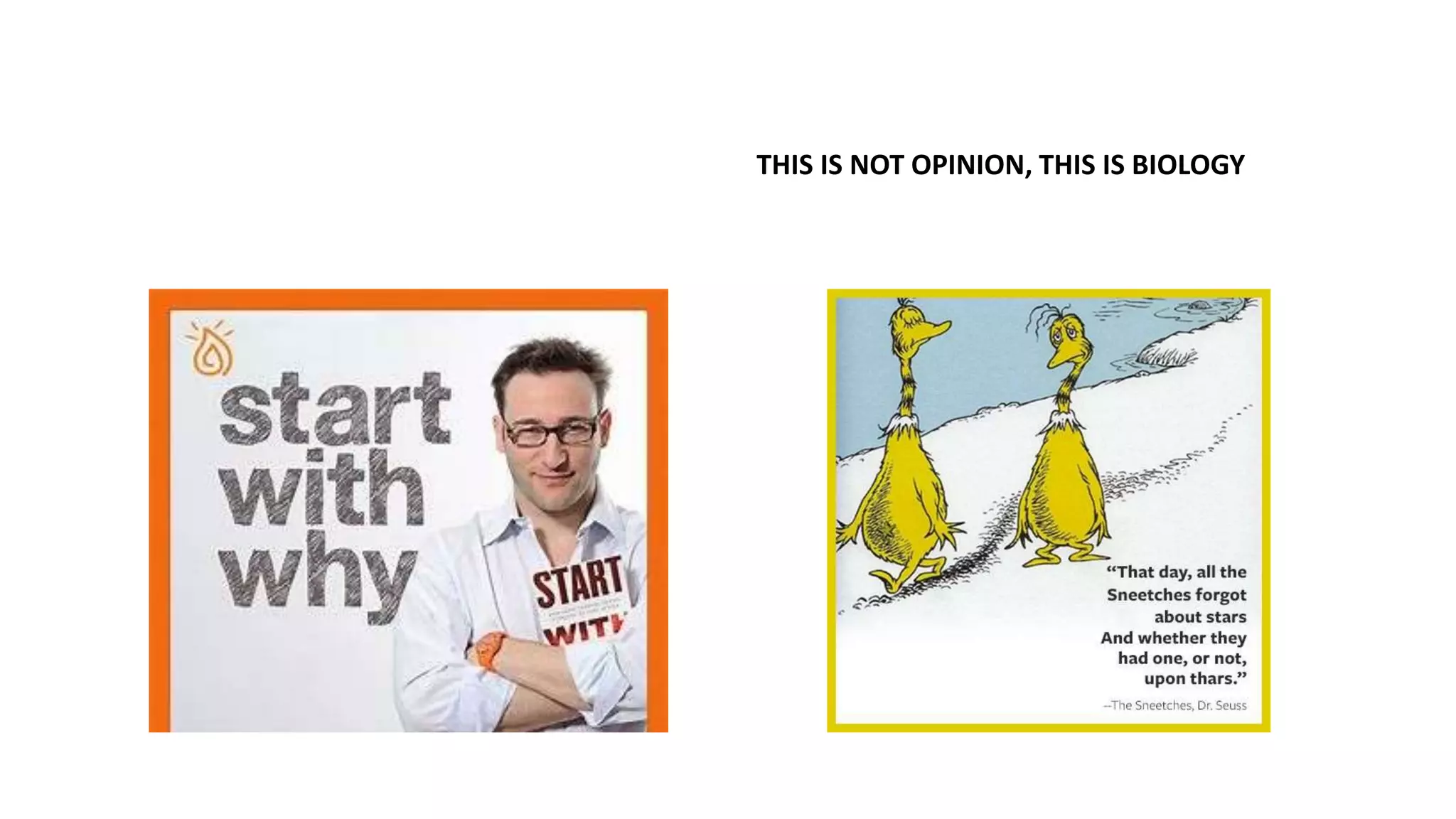 THIS IS NOT OPINION, THIS IS BIOLOGY
 