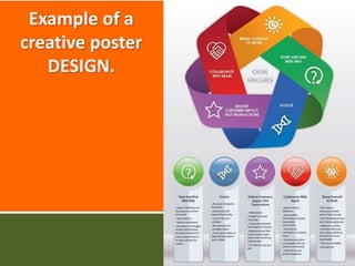 Example of a
creative poster
DESIGN.
 