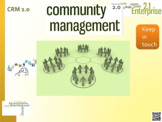 CRM 2.0   2.0
          .

                Keep
                in
                touch
 