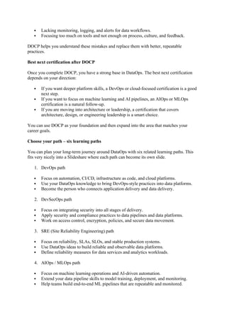 Start Your DataOps Journey with DataOps Certified Professional ...