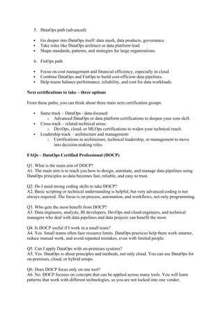 Start Your DataOps Journey with DataOps Certified Professional ...