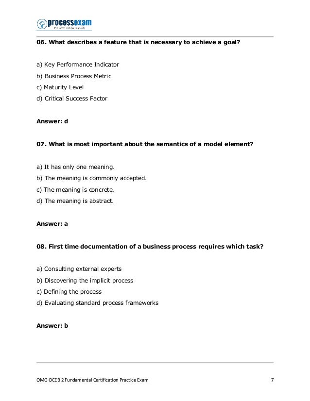 OMG-OCEB2-FUND100 Fragenkatalog