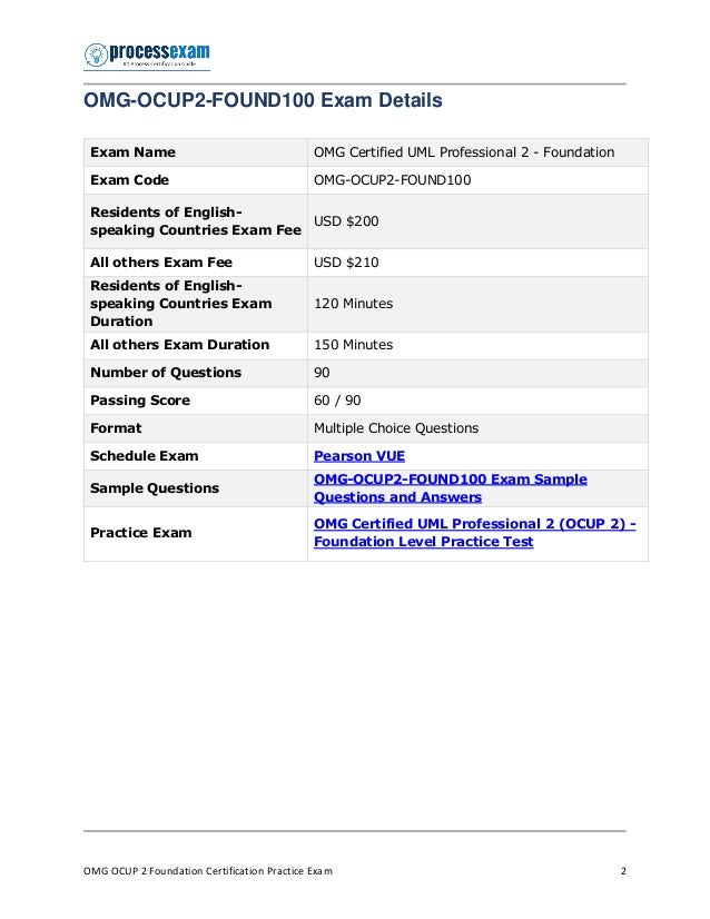 Valid OMG-OCUP2-FOUND100 Exam Question 727383.html