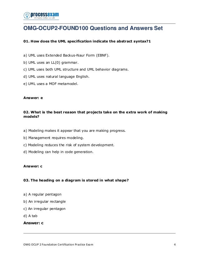 Valid OMG-OCUP2-FOUND100 Exam Question 727383.html