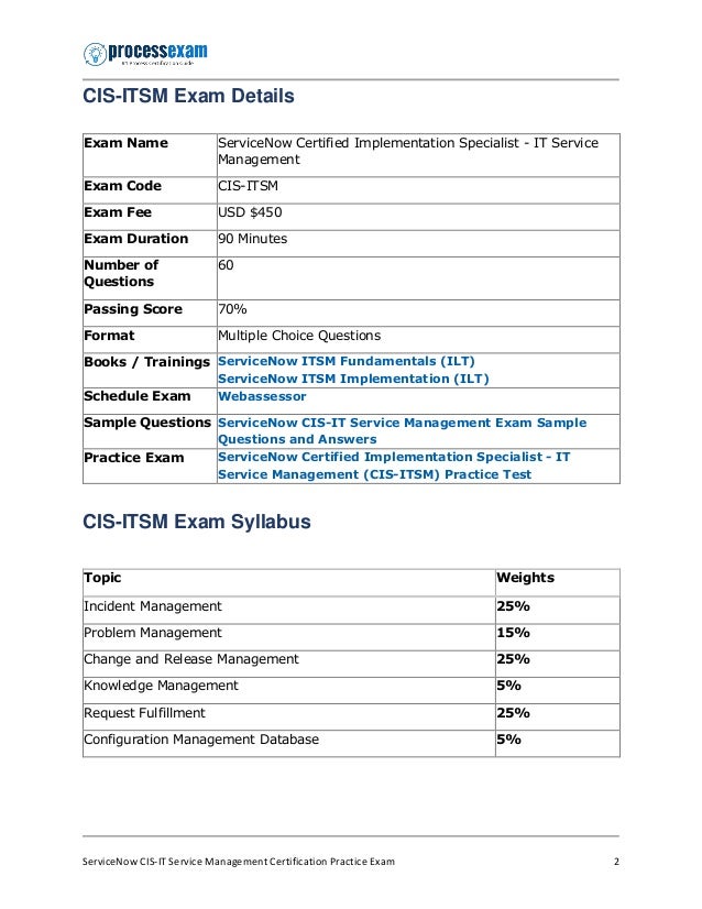 CIS-ITSM Übungsmaterialien