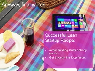 Anyway, final words…

 