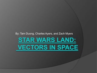 Star wars Land: Vectors in Space By: Tam Duong, Charles Ayers, and Zach Myers 