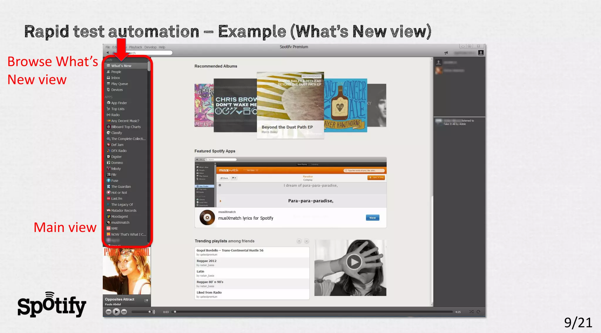 Browse What’s
New view




   Main view




                9/21
 