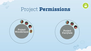 Project Permissions


 Project            Project
Wonderland         Fairytale
 