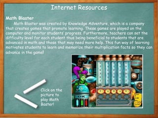 Knowledge Math Blaster Stasiak, Stephanie Multiplication | PPTX