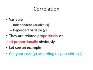 Stat 1163 -correlation and regression | PPTX