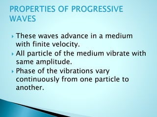 Stationary Waves and Progressive Waves | PPTX