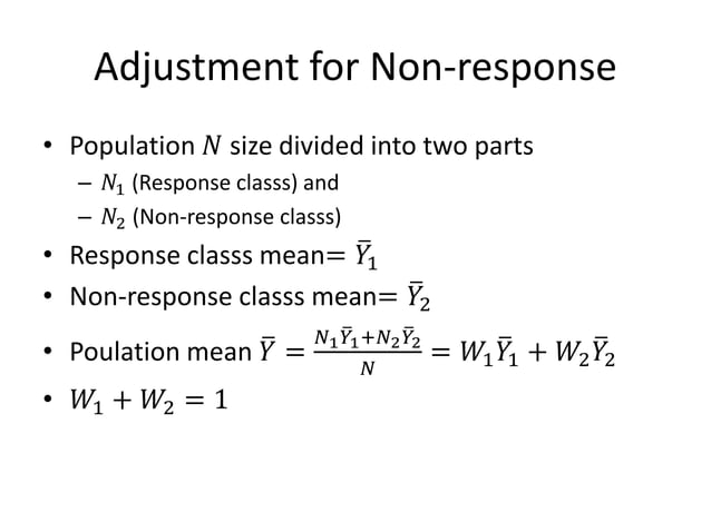 Stat 3203 -sampling errors and non-sampling errors | PPT