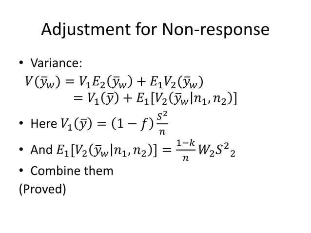 Stat 3203 -sampling errors and non-sampling errors | PPTX
