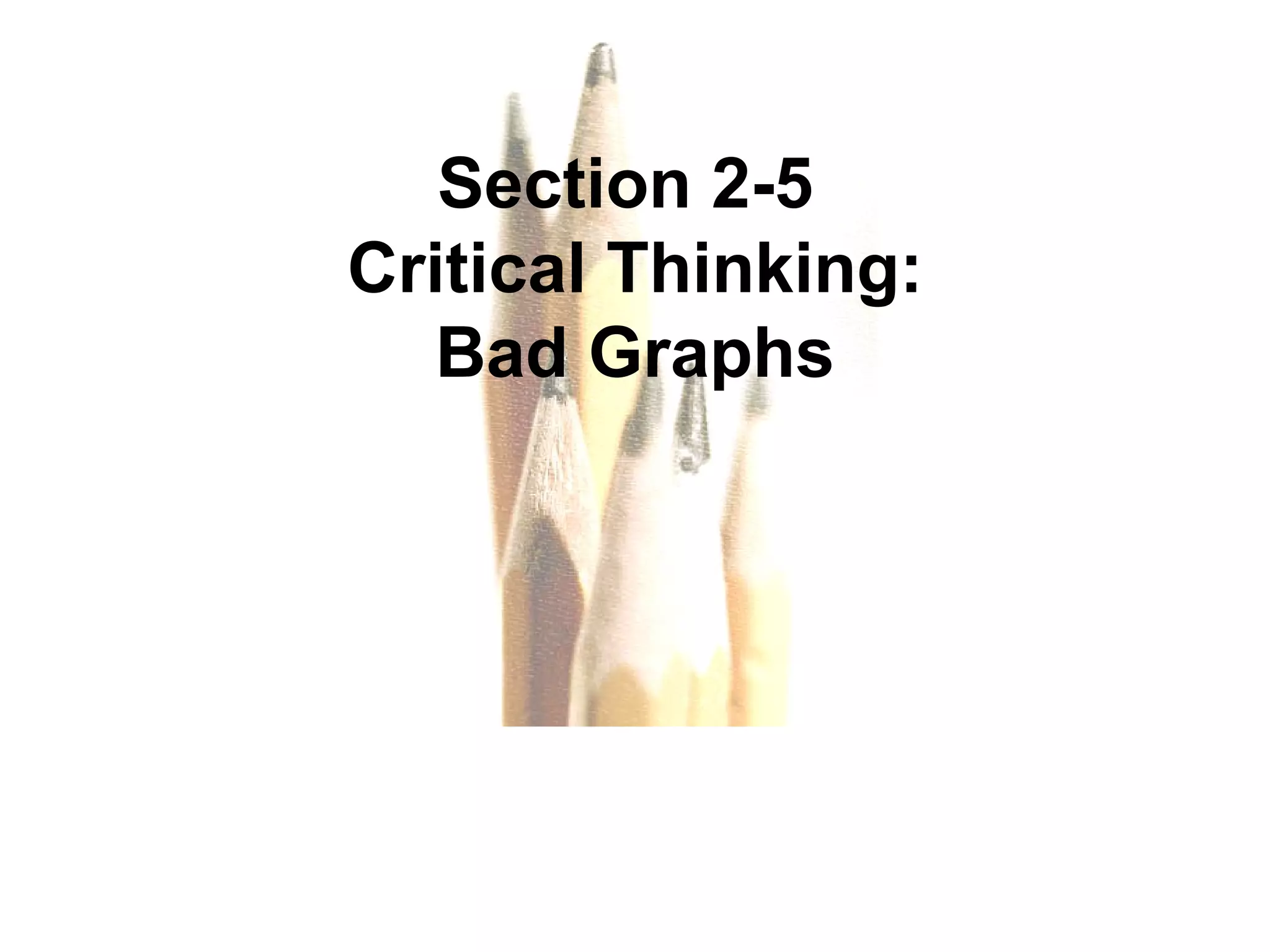 Section 2-5  Critical Thinking: Bad Graphs 